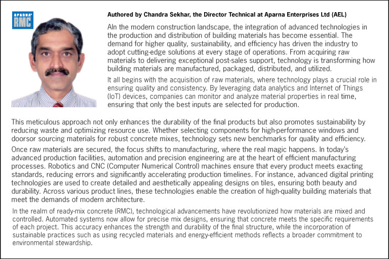 Chandra Sekhar The Director Technical at Aparna-Enterprises adgully News